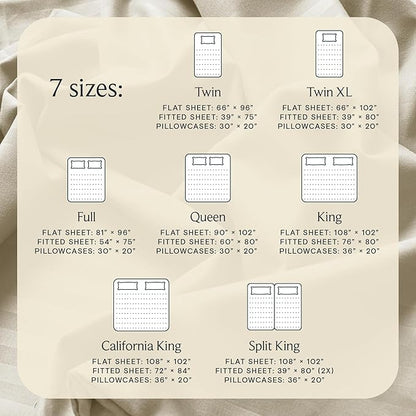 LuxClub 4 PC Queen Size Sheet Set Bed Sheets, Breathable Luxury Deep Pockets Wrinkle Free Cooling Sheets Machine Washable Hotel Bedding (Queen, Striped Cream)