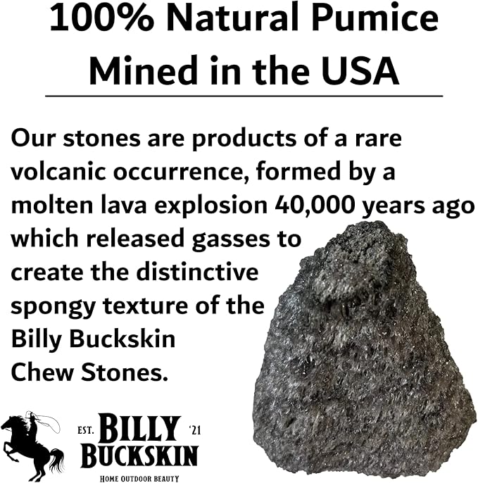 Chew Toys for Chinchilla, Lava Block Toys for Small Pet Animals like Rat, Mice, Bunny, Hamster, Degus, Gerbils, Pumice Blocks, Guinea Pig Toy, Rabbit Chew Toy by Billy Buckskin - Pack of 8-Mewly Pet