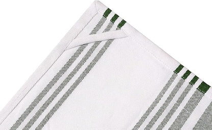 Urban Villa Kitchen Towels 100% Cotton Pack of 3, Highly Absorbent Quick Drying Super Soft Premium Dish Towels 20x30 Inch for Kitchen with Hanging Loop Hand & Tea Towels - Yellow/White
