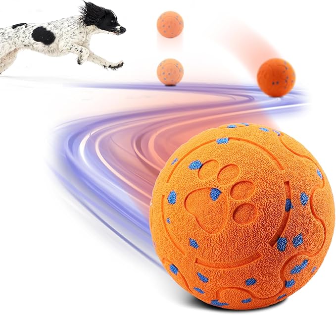 Interactive Dog Ball Toy, Automatic Moving Bouncing Rotating Smart Ball with 3 Modes, Durable E-TPU Material for Medium & Large Dogs, IP54 Waterproof Stimulation Toy to Keep Dog Busy & Active-Mewly Pet