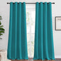 NICETOWN Room Darkening Curtains 108 inch Length 2 Panels, Peacock Teal, 2 Pieces, W55, Thermal Insulated Grommet Blackout Curtains for Modern Casual Elegant Bedroom Kids Room Theme Decoration