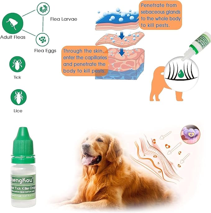 Natural Puppy Flea & Tick Treatment (4-44 lbs) | 9-Month Protection + Free Tools | Vet-Reviewed Formula-Mewly Pet