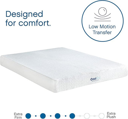 Cool Gel 8 Inch Twin Size Mattresses Memory Foam Medium Firm, Twin Memory Foam Mattress Cooling, Made in the USA, 8" Depth with Pressure Relief, CertiPUR-US Certified No Fiberglass, CoolGel Bed