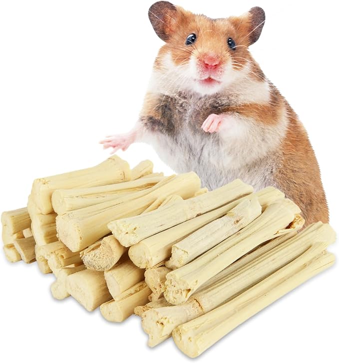 1000g/2.2lb Sweet Bamboo Sticks for Rabbits, Guinea Pig Chew Toys Bunny Toys for Rabbits Indoor, Teething Toy for Small Animals Rabbits, Hamsters, Chinchillas, Guinea Pigs-Mewly Pet
