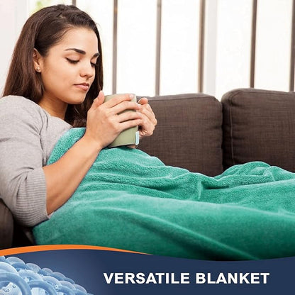 Walensee Fleece Blanket Plush Throw Fuzzy Lightweight (King Size 108x90 Turquoise) Super Soft Microfiber Flannel Blankets for Couch, Bed, Sofa Ultra Luxurious Warm and Cozy for All Seasons