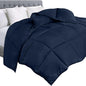 Utopia Bedding Comforter Duvet Insert, Quilted Comforter with Corner Tabs, Box Stitched Down Alternative Comforters Twin Size (Navy)