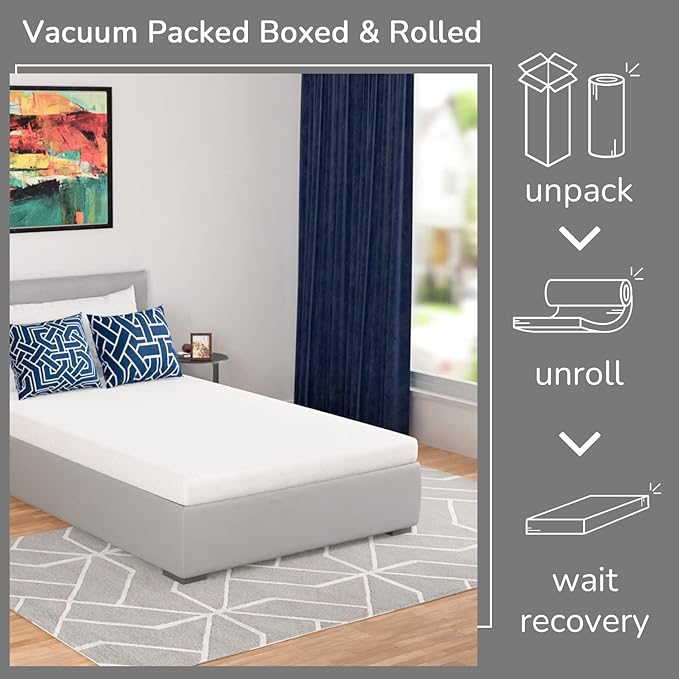 PayLessHere | Twin Mattress | 5 Inch | Green Tea Gel Memory Foam | Medium Firm Feel | Bed-in-a-Box | CertiPUR-US Certified | Fiberglass Free | Cooling & Breathable | Pressure Relief