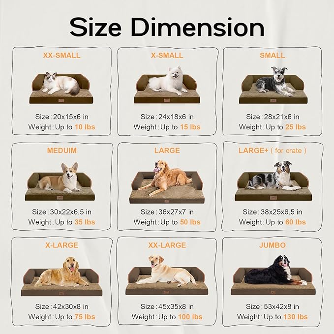 Small Dog Bed and Cat Sofa Waterproof Orthopedic Dog Beds for Small Dogs Cat Bed Comfy Pet Couch Sofa Beds with Washable Removable Cover & Non-Slip Bottom-Mewly Pet