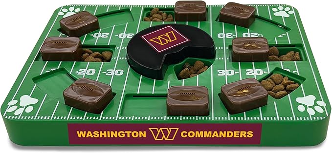 Pets First NFL Washington Commanders Puzzle Toy, Puzzle Treat Dog Toy, Interactive Dog Treat Toy, Dog Puzzle-Mewly Pet