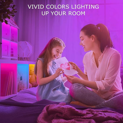 Keepsmile 65.6ft Led Lights for Bedroom,Bluetooth Smart APP Control Color Changing RGB Led Strip Lights with Remote Control Led Lights for Room Kitchen Party Home Decoration