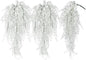 RECUTMS Fake Plant Hanging Eucalyptus Vines Plants Faux Eucalyptus Leaf Hanging Plant for Room Wedding Proch Yard Outdoor Home Wall Kitchen Bathroom Indoor Decoration in 3 Pcs(Pure White)
