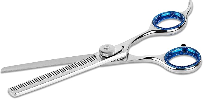 Laazar Pro Shears Thinning Pet Grooming Shear - 6.5 42 Teeth Scissors for dogs cats and pets-Mewly Pet