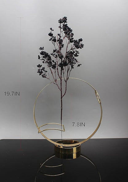 JAKY-Global Babys Breath Fabric Cloth Artificial Flowers 12 Bundle European Fake Silk Plants Decor Wedding Party Decoration Bouquets Real Touch DIY Home Garden (Black-12pcs)