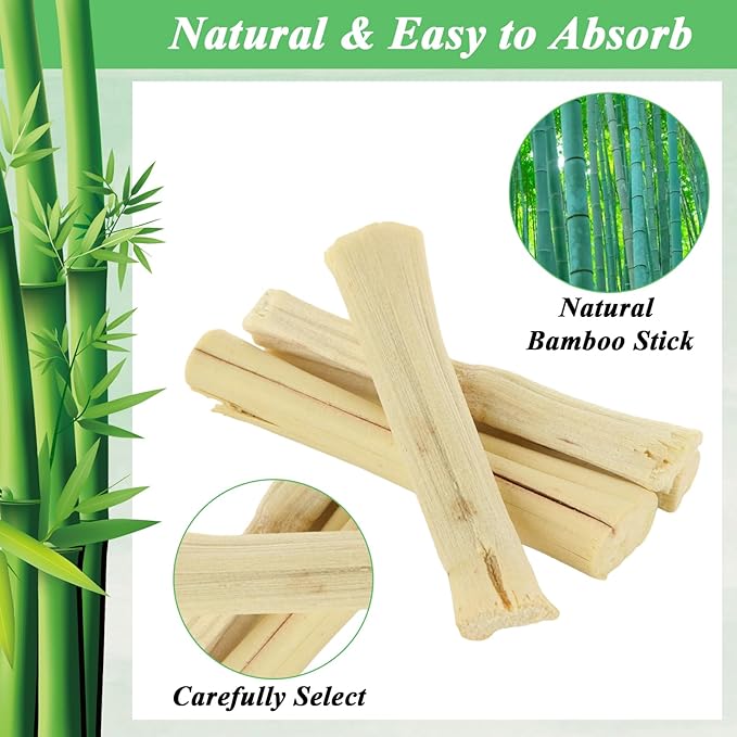1000g/2.2lb Bamboo Chews for Rabbits, Rabbit Sticks Rabbit Chew Toys Bunny Chew Toys, Molar Treats for Small Animals, Hamsters, Chinchillas, Guinea Pigs, Natural Teeth Grinding Toys-Mewly Pet