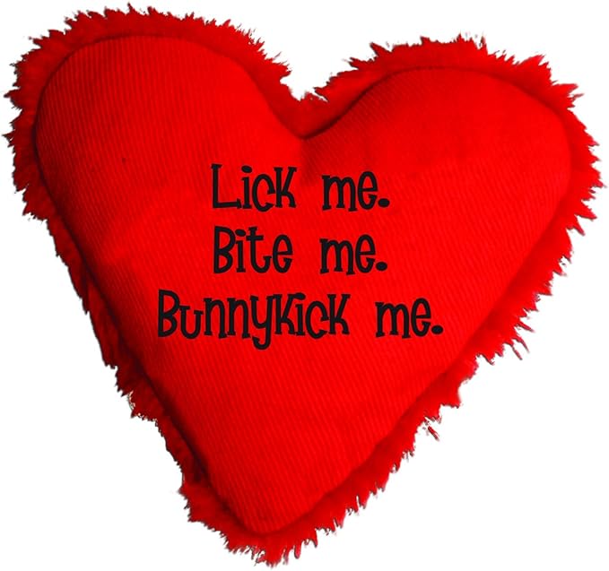 Yeowww! Heart Attack Pack: 3X 100% Organic Catnip Heart Cat Toys, Each with a Different Phrase-Mewly Pet