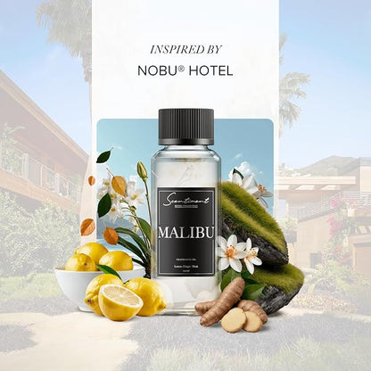 Scentiment Diffuser Oil- Malibu | Aromatherapy Home Fragrance | Inspired by Nobu® Hotel | Luxurious Scent with Notes of Lemon, Ginger, Musk (120 mL)