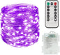 suddus Hallowee Purple Lights Battery Operated, 66ft 200 LED Twinkle Lights Battery Operated, Purple Fairy Lights for Christmas Tree, Garland, Bedroom, Backyard, Porch, Yard, Party Decorations