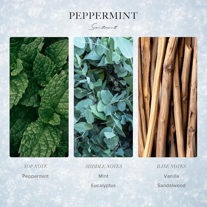 Scentiment - Peppermint Winter Collection Diffuser Oils | Aromatherapy Home Fragrance | Luxurious Scent with Notes of Peppermint, Mint, Vanilla, 20ml