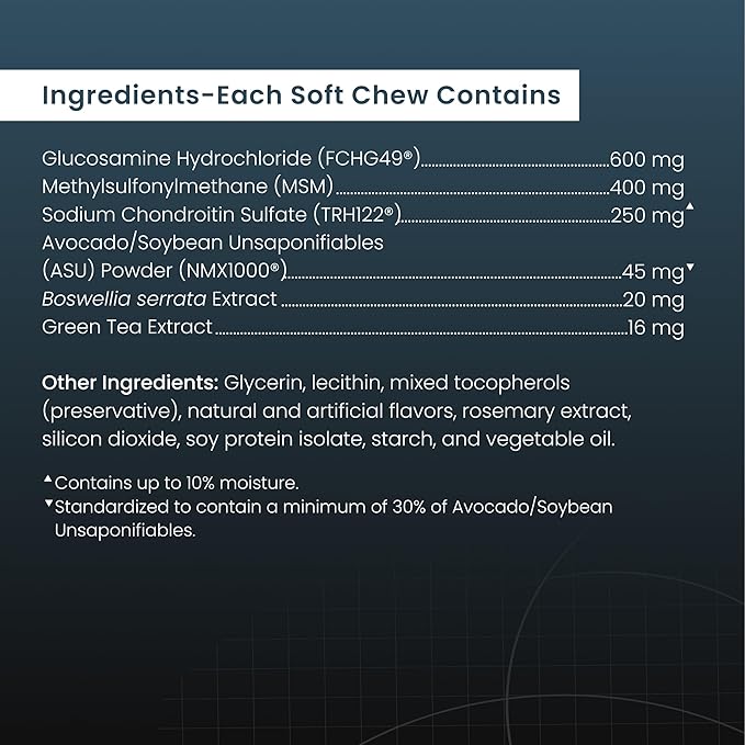 Nutramax Laboratories Dasuquin with MSM Soft Chews Small/Medium Dog 84 Count, brown-Mewly Pet