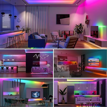 SEZO WS2812B LED Strip Light 3.3FT/1M 144LEDs/m Individually Addressable Programmable 5050SMD Digital RGB Alloy Wires Flexible Dream Color IP30 Non-Waterproof PCB Black DC5V