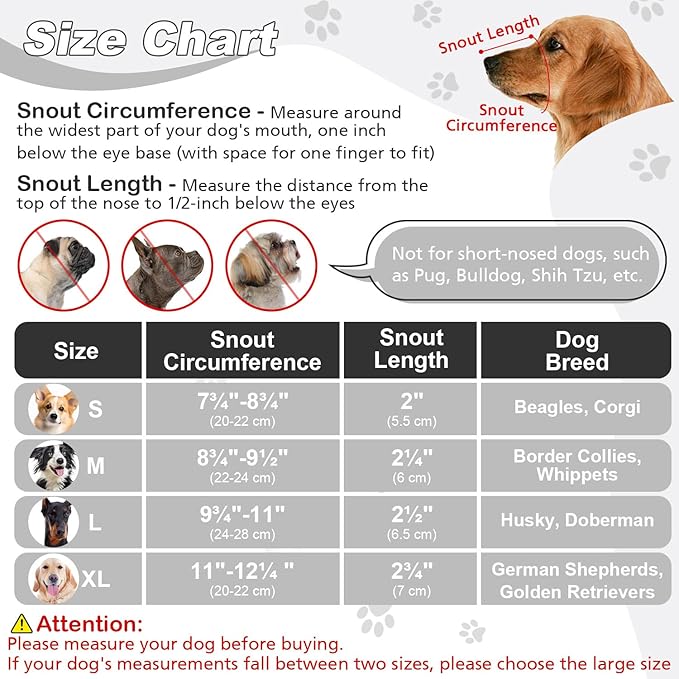 Dog Muzzle, Soft Air Mesh Muzzle for Small Medium Large Dogs Anti Biting Barking Chewing Scavenging, Breathable Adjustable Loop Pets Muzzle with Front Opening Design Allows Panting Drinking (Black,L)-Mewly Pet