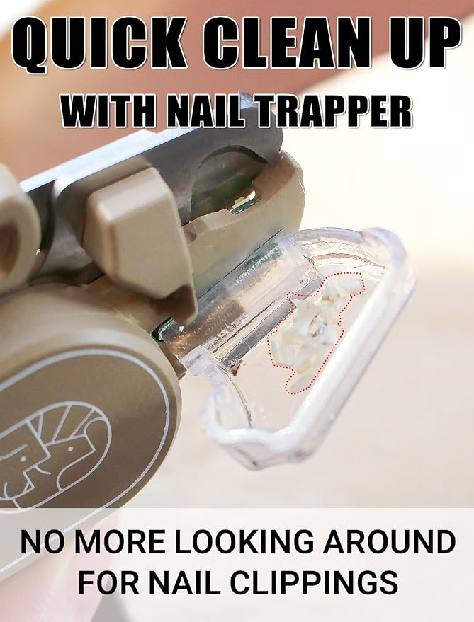 Cat Nail Clipper with LED Guide Light and Nail Trapper-Mewly Pet