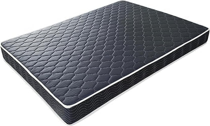 AC Pacific 6-Inch Water-Resistant High-Density Foam Mattress Made in USA with Stylish Diamond-Quilted Breathable Fabric, Distributes Weight Evenly, Full Deluxe, Navy Blue
