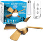 Bell+Howell Socket Breeze Cool Light Deluxe Bronze – Ceiling Fans with LED Lights and Remote Control, Replacement for Lightbulb - Bedroom, Kitchen, Living Room,1000 Lumens / 5000 Kelvins
