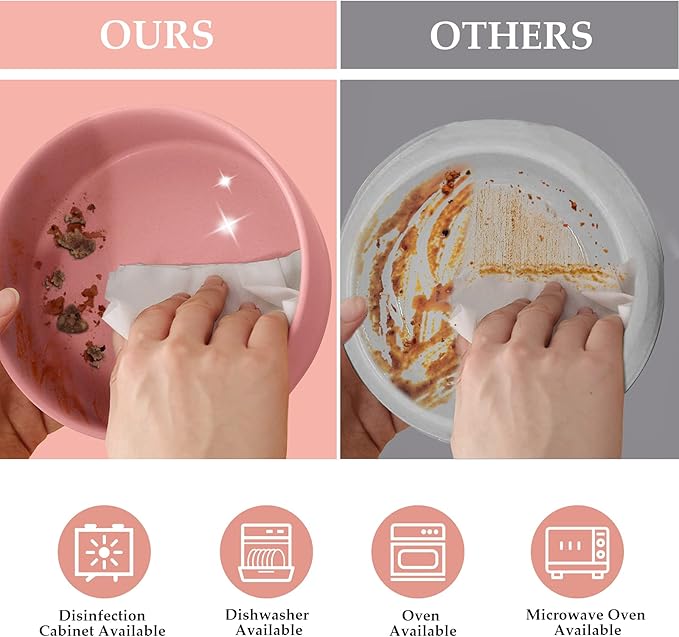 SPUNKYJUNKY 15° Slanted Ceramic Dog and Cat Bowl with Wooden Stand, Tilted Bulldog Food and Water Bowl No Slip Non-Spill for Cats Medium Dogs Big Face Pets 28.7 OZ (3.6 Cups,Pink)-Mewly Pet