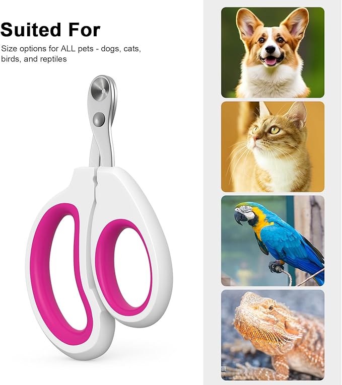 Cat Specific Nail Clipper, Avoiding Excessive Cutting, Suitable for Beginners. It Can Also be Used for Small Animals Such as Birds, Hamsters, Rabbits, Hedgehogs, Ferrets, Guinea Pigs, Etc.-Mewly Pet