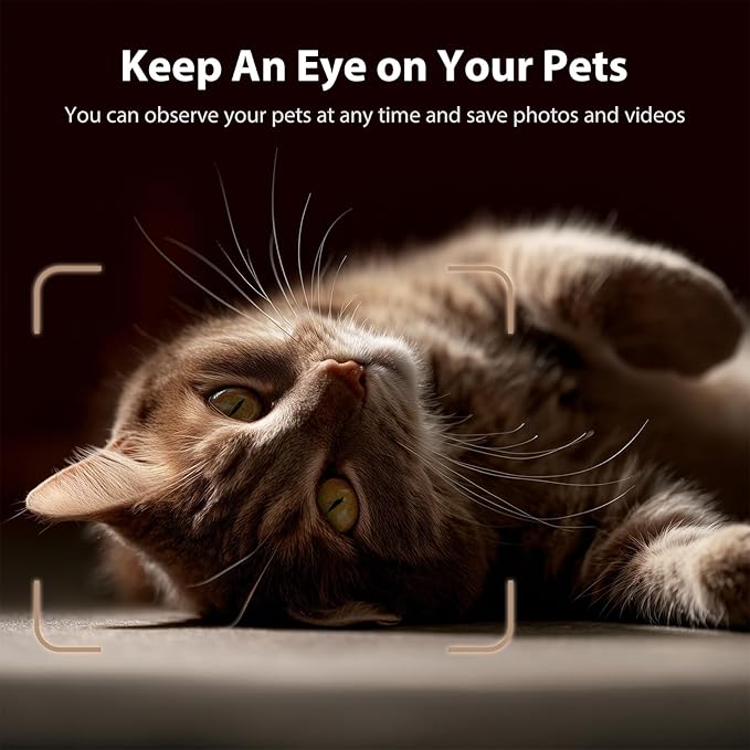 Automatic Cat Feeder with Camera, 1080P HD AI Pet Recognition Recording, 5G WiFi APP Remote Control, Timed Programmable Food Dispenser, Two-Way Audio, with Night Vision Function and Desiccant-Mewly Pet