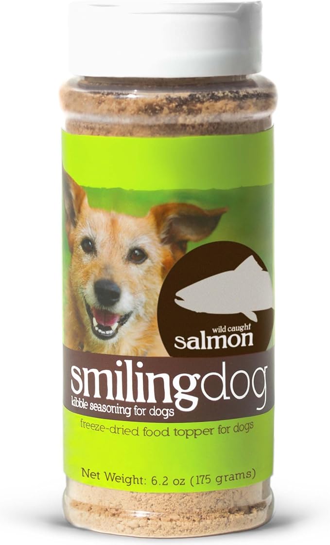 Herbsmith Kibble Seasoning – Freeze Dried Salmon – Dog Food Topper for Picky Eaters - 6.2 oz-Mewly Pet