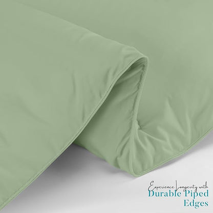 Utopia Bedding Comforter Duvet Insert, Quilted Comforter with Corner Tabs, Box Stitched Down Alternative Comforters King Size (Sage Green)