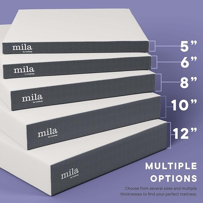 Modway Mila 6” Narrow Twin Mattress - Firm 6 Inch- 10-Year Warranty