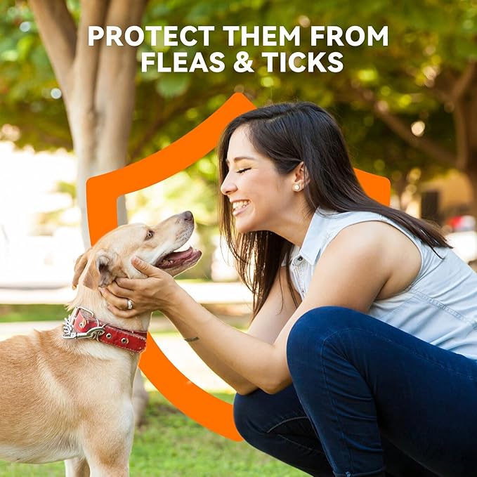 Flea and Tick Prevention for Dogs, Addcool Dog Flea and Tick Treatment, Flea & Tick Control Topical Drops, 3 Doses, Vet-Recommended(5-22 lbs)-Mewly Pet