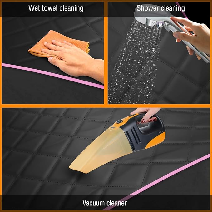 Active Pets Dog Car Seat Cover, Waterproof Front Seat Protector for SUV Truck Sedan, Pet Safety Travel Comfort System with Universal Fit, Pink-Mewly Pet