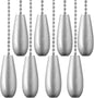 Ceiling Fan Chain Pulls Decorative Extension 12 Inches Silver Color Wooden Pull Chain Fan Pulls Set Ornaments for Ceiling Light Lamp Fan Chain (Nickel) 8 Pcs