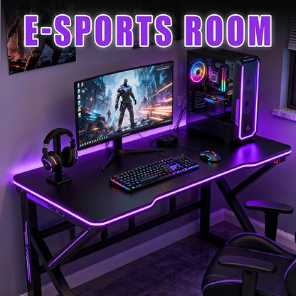 RadiantFlux 20Ft Purple LED Strip Lights with Physical Dimming Button, Super Bright Updated 24V Light Strips, LED Lights for Decoration Living Room, Party, Cabinets, Rope Lights