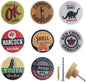 1.8" 8PCS Vintage Unique Gasoline and Automobile Cabinet Wood Knobs Wooden Door Farmhouse Kitchen Cabinet Dresser Drawer Pulls and Knobs