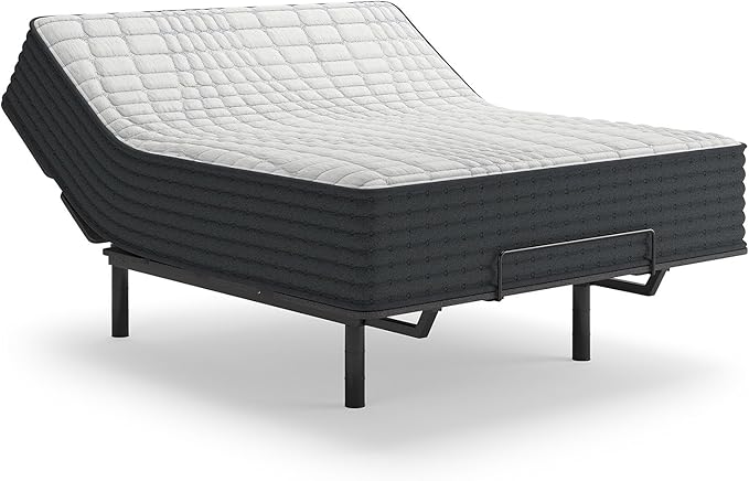 Signature Design by Ashley Hybrid 1200 12" Firm Moisture Wicking Mattress with Charcoal-Infused Gel Memory Foam and Edge Support for Pressure Relief, Temperature Regulating, Twin XL, Fiberglass Free