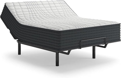 Signature Design by Ashley Hybrid 1200 12" Firm Moisture Wicking Mattress with Charcoal-Infused Gel Memory Foam,Edge Support for Pressure Relief and Temperature Regulating, Twin, Fiberglass Free