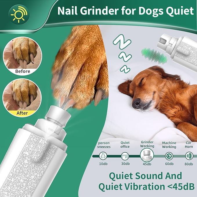 2-in-1 Cat Nail Clippers & Dog Nail Clippers Trimmers for Large Medium Small Dogs Cats Claw Trimmer Quick Sensor and Safety Guard USB Rechargeable with 2 LED Lights Dogs Nail Trimmer-Mewly Pet