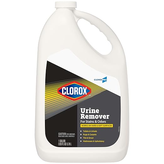 CloroxPro Urine Remover for Stains and Odors Refill, 128 Ounces (Package May Vary)-Mewly Pet