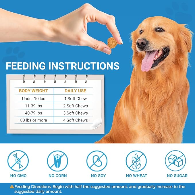 Flea and Tick Prevention for Dogs, 180 Soft Chews Natural Dog Flea and Tick Chewables Oral Flea Supplement for Dogs, Puppy Flea Support - All Breeds & Ages - Chicken Flavor-Mewly Pet