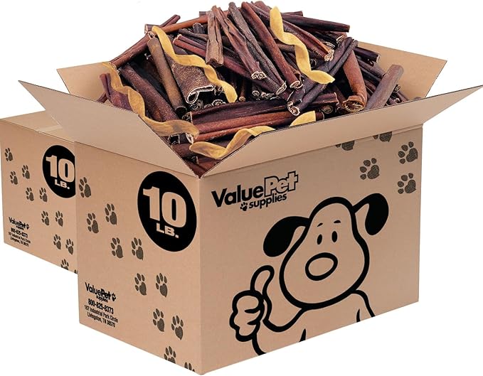 ValueBull Collagen Sticks for Dogs, Varied Shape & Size Chews, Natural Long-Lasting Dog Treats, 20 Pound Bulk Pack - Supports Joints, Skin & Coat with Chondroitin & Glucosamine-Mewly Pet