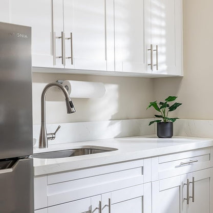 JOY DECOR 30 Pack Cabinet Handles, Brushed Nickel Cabinet Pulls, 3 in Hole Center Kitchen Cabinet Handles, Stainless Steel T Bar Handles for Dresser Drawers