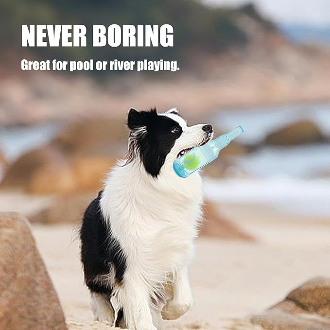 Dog Squeaky Floating Toy for Small Medium Large Dogs Training Fetch Indestructible Dog Chew Toys Indoor Pool Beach Outdoor Pet Supplies Yellow M-Mewly Pet