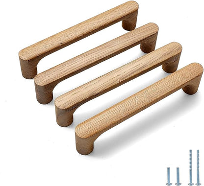 Burlywood Round 7-1/2in 10 pcs Wooden Drawer Pulls Handle pulls for cabinets Kitchen Cabinet Drawer pulls Cabinet Door Pull