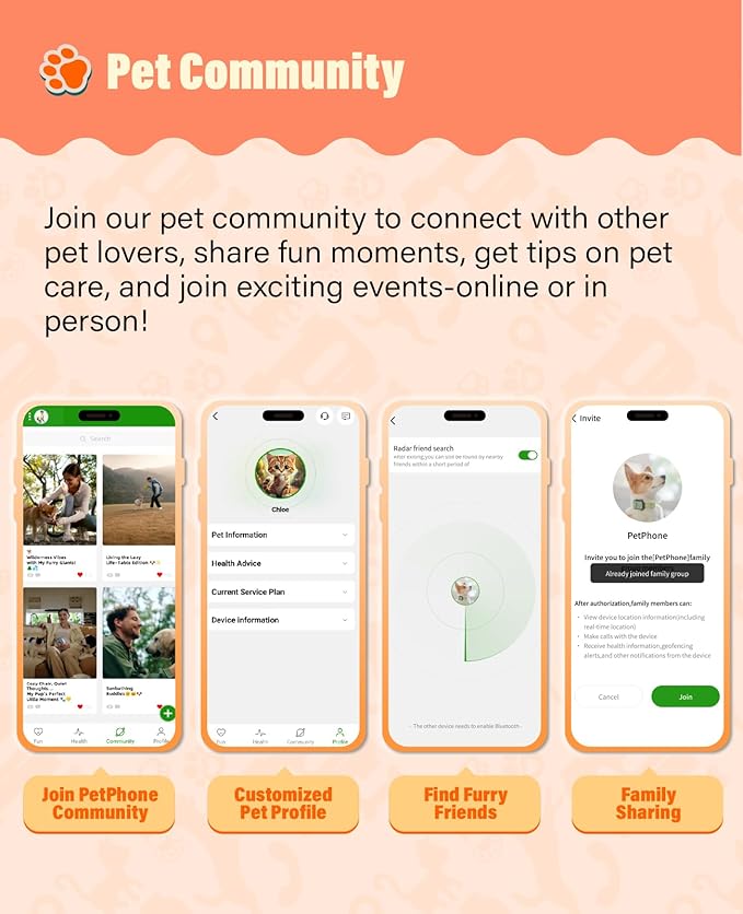 GlocalMe PetPhone for Dog and Cat, Support Play Music and Two-Way Call, Pet Community and AI Health Alerts, Real Time Tracking and Virtual Fence, Unlimited Range Pet GPS Tracker (Green)-Mewly Pet