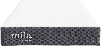 Modway Mila 8" Twin Mattress - Firm 8 Inch Memory Foam Mattress - 10-Year Warranty